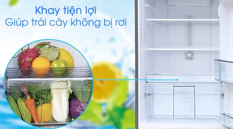 Tủ lạnh Panasonic inverter 267 lít NR-BL308PSVN khay đựng trái cây tiện lợi