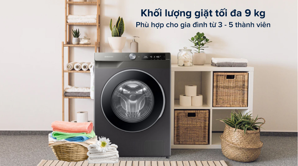 Máy giặt Samsung Inverter 9kg WW90T634DLN/SV - Khối lượng giặt và chương trình giặt Máy giặt Samsung Inverter 9kg WW90T634DLN/SV - Khối lượng giặt và chương trình giặt