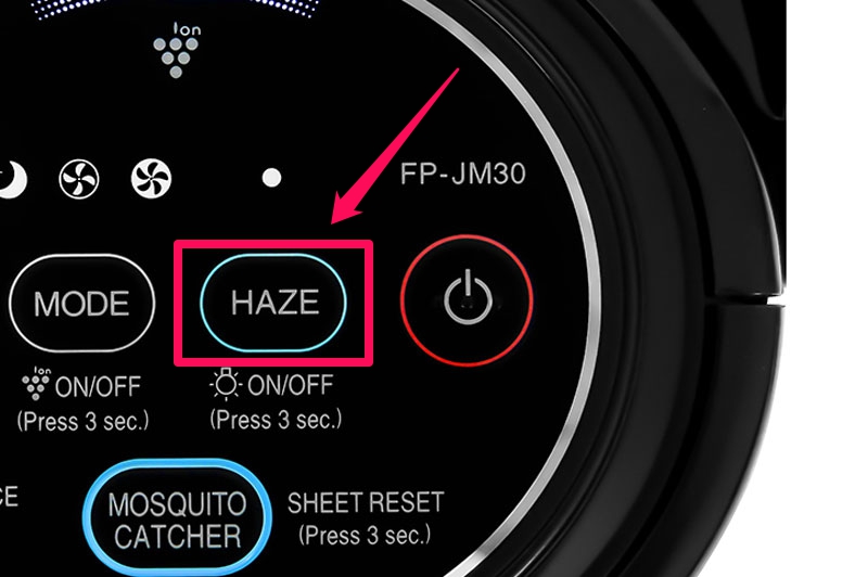 Chế độ Haze tăng hiệu quả lọc không khí tối đa - Máy lọc không khí Sharp FP-JM30V-B Chế độ Haze tăng hiệu quả lọc không khí tối đa - Máy lọc không khí Sharp FP-JM30V-B