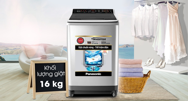 Máy giặt Panasonic Inverter 16 Kg NA-FS16V7SRV-Khối lượng giặt 16 kg, phù hợp với gia đình đông thành viên (trên 6 người) Máy giặt Panasonic Inverter 16 Kg NA-FS16V7SRV-Khối lượng giặt 16 kg, phù hợp với gia đình đông thành viên (trên 6 người)