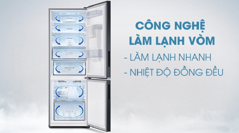 Làm lạnh tốt hơn với công nghệ làm lạnh vòm - Tủ lạnh Samsung Inverter 276 lít RB27N4170S8/SV Làm lạnh tốt hơn với công nghệ làm lạnh vòm - Tủ lạnh Samsung Inverter 276 lít RB27N4170S8/SV