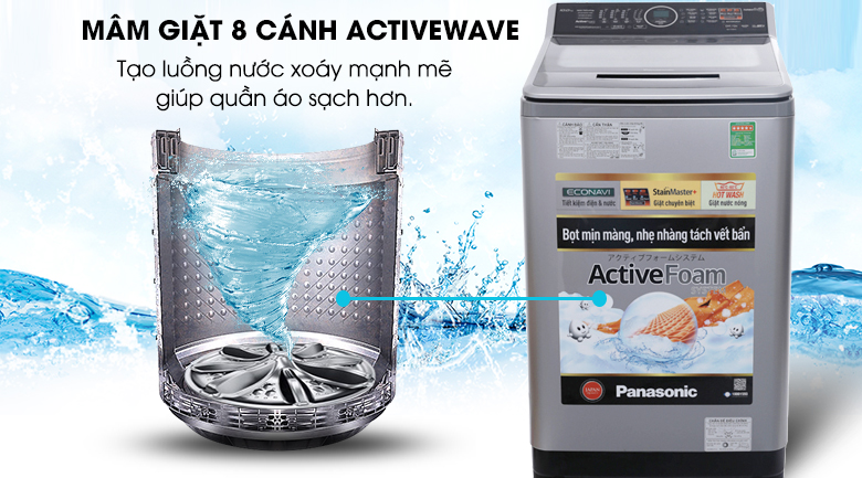 ActiveWave - Máy giặt Panasonic 10 kg NA-F100V5LRV