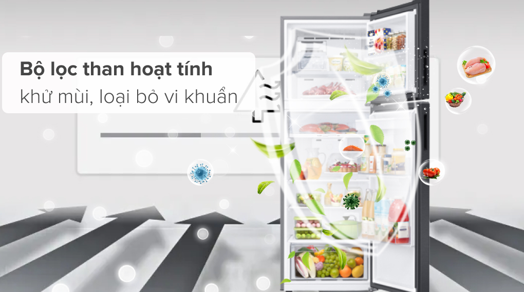 Tủ lạnh Samsung Inverter 345 lít RT35CG5544B1SV - Công nghệ kháng khuẩn, khử mùi Tủ lạnh Samsung Inverter 345 lít RT35CG5544B1SV - Công nghệ kháng khuẩn, khử mùi
